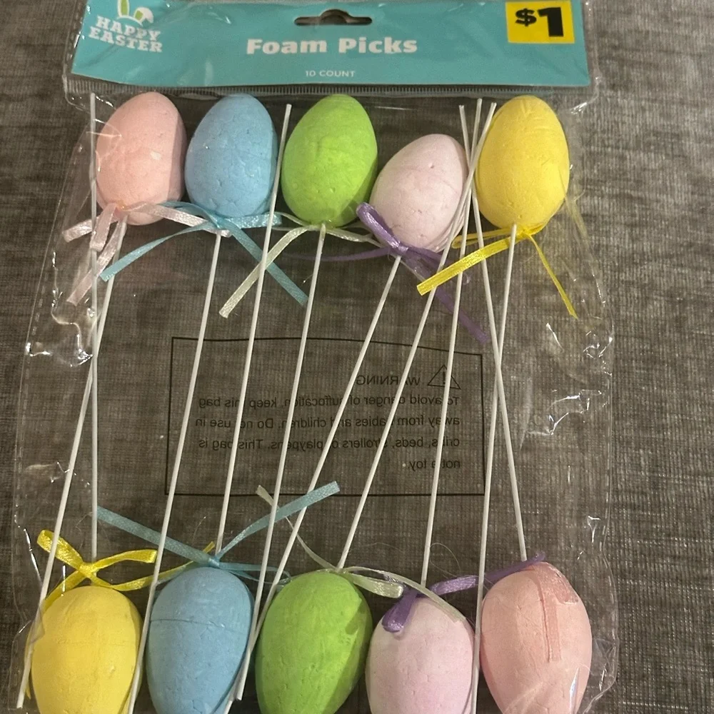 Easter Bundle 6 New Items Egg Hunt Party Supplies Set Banners Gel Clings Fun Egg